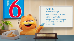 Garfield the orange lasagna-loving cat is the new Motel 6 Chief Pet Officer